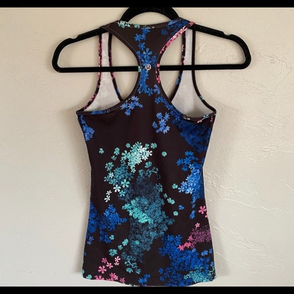 lululemon Cool Racerback Black Multi Floral - Picture 5 of 6